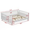 5 Inch Platform Beds,Pine Bed Frame,Full Bed With Rails,Brown Full Size Wood Platform Bed-Cuddlewood - 4 of 4