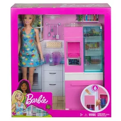 Barbie Blonde, and Furniture Set, Refrigerator