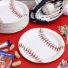 Blue Panda 80-Pack Baseball Paper Plates Theme Party, Game Day, End of Season Team Banquet, Kids Birthday Party Supplies, 9" - image 4 of 4