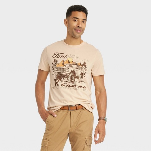 Men's Crewneck Short Sleeve T-Shirt - Goodfellow & Co™ Beige S