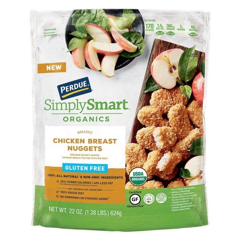 Perdue Simply Smart Organics Gluten Free Breaded Frozen Chicken Breast Nuggets 22oz Target