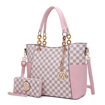 MKF Collection Merlina Circular Print Women’s Tote Bag with matching Wallet by Mia K