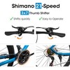 YONWAY 700Cx35 Road Bike, 21-Speed Gear System, with Aluminum Alloy Wheels, for Urban Commuting and Student Transportation - 4 of 4