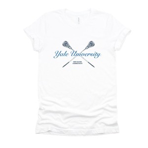 Yale University Lacrosse Sticks - Women's Short Sleeve Graphic T-Shirt - 1 of 4