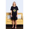 SpongeBob SquarePants Women's I Love Nerds Pajama Dorm Sleep Shirt Nightgown Black - 3 of 4