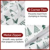 Luxury Soft Premium Christmas Duvet Cover Set - Zipper Closure & Matching Pillow Shams - CGK Linens - 4 of 4