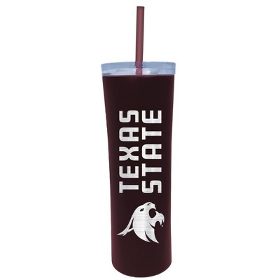 NCAA Texas State Bobcats 18oz Stainless Steel Skinny Tumbler