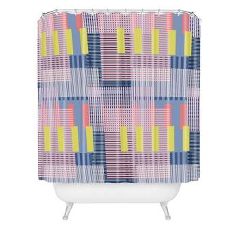 Mareike Boehmer Color Block Shower Curtain Pink/Blue - Deny Designs
