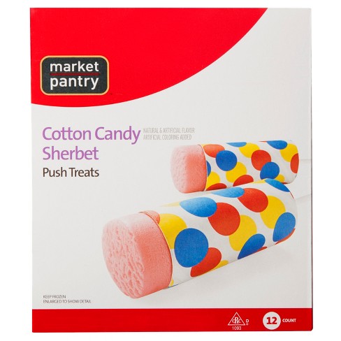 Cotton Candy Sherbet Frozen Push Pop 12ct Market Pantry Target
