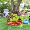 Sunnydaze Corrugated Galvanized Steel Hexagon Raised Garden Bed Kit for Vegetables, Plants, and Flowers - 40" W x 12" H - 2 of 4