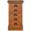 vidaXL 5-Drawer Cabinet 13.8 in.x11.8 in.x23.6 in. Solid Teak Wood - 3 of 4