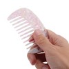 Unique Bargains Anti-Static Pocket Size Wide Tooth for Thick Curly Hair Detangling Comb 1 Pc - 2 of 4