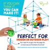 Fort Building Kit for Kids – 120 Piece STEM Construction Toy Set with Connectors and Rods, Indoor & Outdoor Play with Carry Bag - 4 of 4