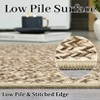 Braided Print Area Rugs for Living Room Non Slip Backing Farmhouse Accent Rug Non-Shedding Woven Carpet Foldable Low Pile Ultra Soft Indoor Rug - 2 of 4