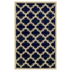 Modern Geometric Trellis Indoor Area Rug or Runner by Blue Nile Mills - 1 of 4