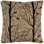 18"x18" Square Throw Pillow Cover Beige/Black - Rizzy Home