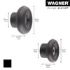 WAGNER – design yourself Multifunctional Wall Hook Set, Black Rubber & Steel, 4pc — Supports up to 35 lbs - 2 of 4