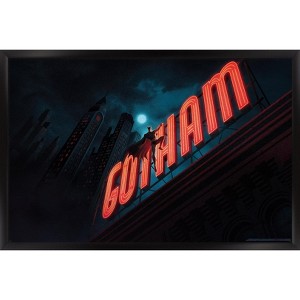 Trends International DC Batman: Caped Crusader - Sign Key Art Framed Wall Poster Prints - 1 of 4