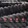 XIZZI No Assembly Sectional Sofa Set w/ Chaise - Plush/Corduroy Fabric, High-Resilience Foam, Beige/Black/Gray - Ships Compressed & Ready to Use - 4 of 4