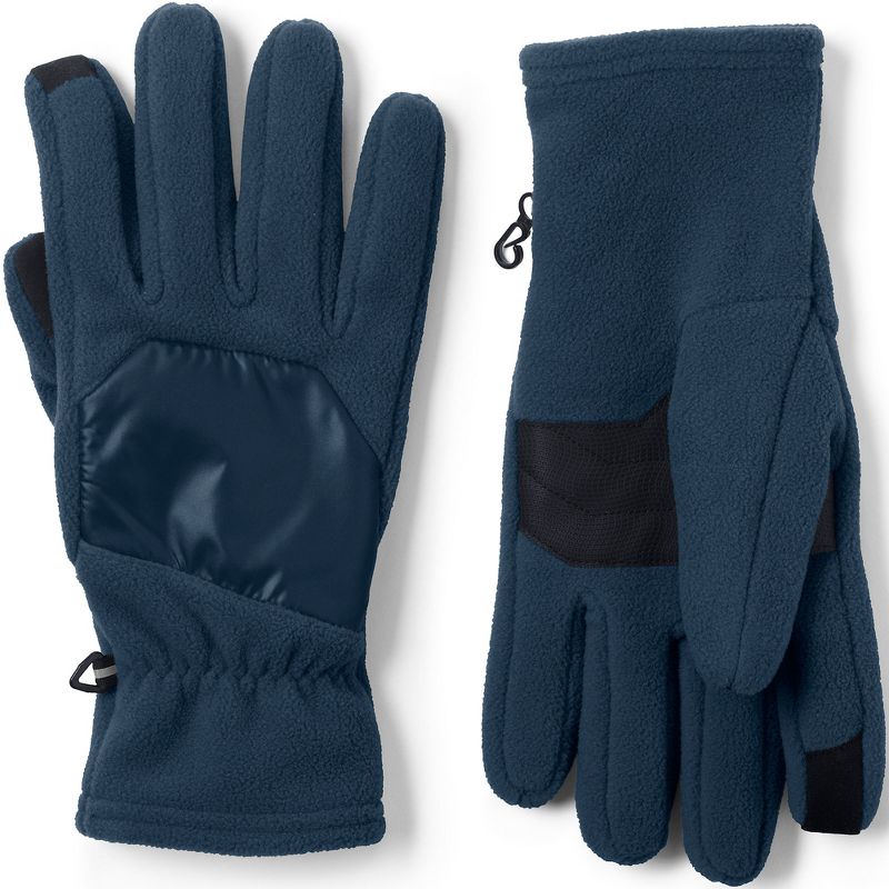 Lands' End Men's T200 Fleece EZ Touch Gloves, 1 of 3