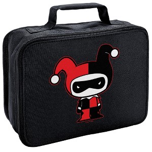 Batman Harley Quinn Cute Chibi Character Insulated Soft Sided Lunch Box - 1 of 4