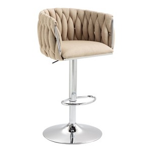 Dexmalle Set of 2 360° Swivel Bar Stools with Adjustable Height - 1 of 4