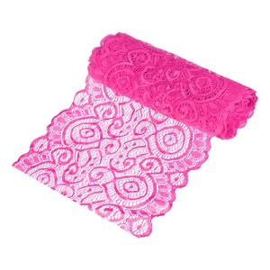 Unique Bargains Elastic Lace Fabric Ribbon Stretchy Trim Pattern for Bridal Wedding 1 Pc - 1 of 4