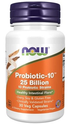 Probiotic-10 25 Billion by Now Foods  -  30 VegCap