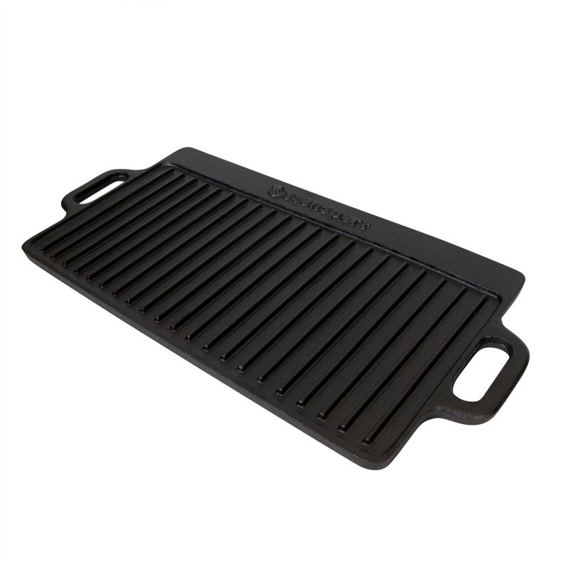 Stansport Pre-Seasoned Cast Iron Griddle with Reversible Cooking Surface, 3 of 8