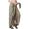 LA LEELA Women's Beachwear Summer Beach Bikini Wraps Sarong Coverups Wrap Skirt Swimsuit Swimwear Swim Cover Up for Women One Size Blue,Floral - 4 of 4