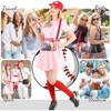 FATMOON Baseball Crossbody Purses for Women Mom Sport Small Baseball Shoulder Bag Vegan Leather Softball Handbags - 2 of 4