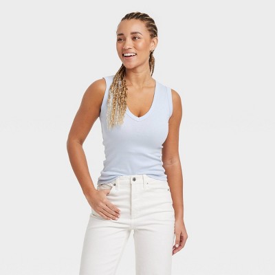 Women's Ribbed Fitted Tank Top - Universal Thread™