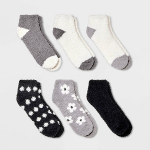 Women's 6pk Cozy Low Cut Socks - 4-10 - 1 of 3