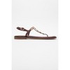 Marea - Burgundy Leather Flat Sandal (Women) | Forever & Always Shoes - 4 of 4