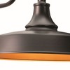 Vaxcel Dorado 1 - Light Sconce in  Dark Bronze - 3 of 4