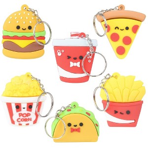 ArtCreativity Fast Food Keychains For Kids (Set of 6) - 1 of 4