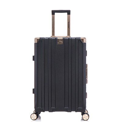 Vynxaria 3-Piece Luggage Set (20/24/28) Stylish PC+Aluminum Frame Password Lock Lightweight Durable for Travel