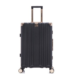 Vynxaria 3-Piece Luggage Set (20/24/28) Stylish PC+Aluminum Frame Password Lock Lightweight Durable for Travel - 1 of 4