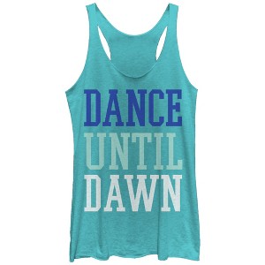 Women's CHIN UP Dance Until Dawn Racerback Tank Top - 1 of 3