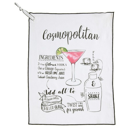 Shiraleah Gina Black and White Check Tea Towel