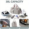 Luupatchy Carry On Weekender Backpack With Shoe Compartment, For Travel, Gym，Fishing, Travel Duffle Bag For Women, Men - 4 of 4