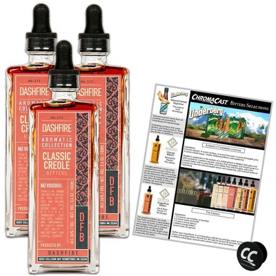 Dashfire 3 Pack Classic Creole Cocktail Bitters 100ml