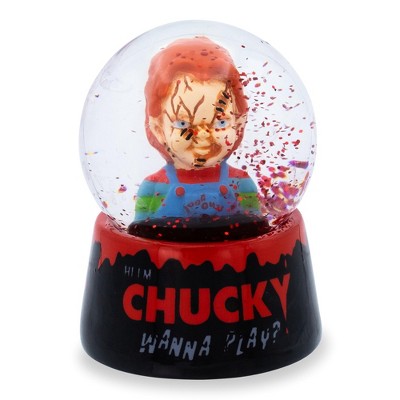 Silver Buffalo Child's Play Chucky "Wanna Play?" Collectible Mini Snow Globe | 2.5 Inches Tall