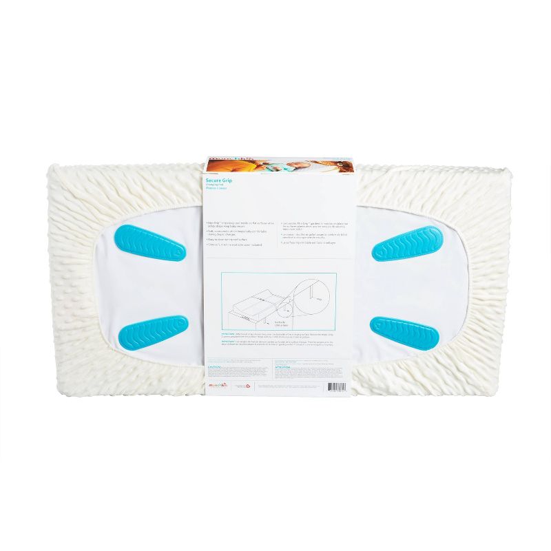 Munchkin Secure Grip Diaper Changing Pad with Cover - Warm White, 5 of 6