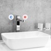 Unique Bargains Acrylic Self-Adhesive Decor Home Hotel C/H Water Label - 4 of 4