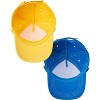 Baby Shark Mommy or Daddy and Me Hat – Boys’ and Girls’ Matching Adult and Toddler Hat (Blue/Yellow) - 3 of 4