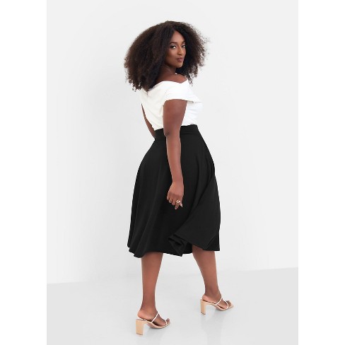 Women's Twill Pleated Skirt