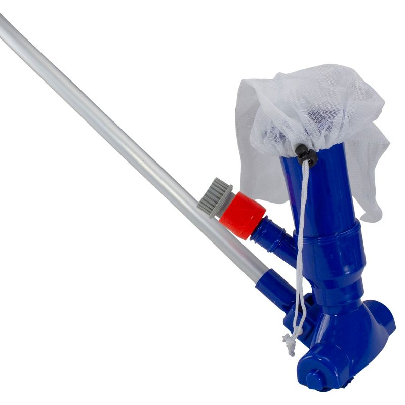 Northlight Swimming Pool Vacuum Head Kit with Filter Bag and Aluminum Pole 9.5" - Blue, 1 of 4