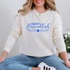 Simply Sage Market Women's Happy Hanukkah Blue Long Sleeve Garment Dyed Tee - 2 of 4