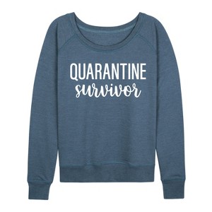 Women's - Instant Message - Quarantine Survivor Lightweight French Terry Slouchy - 1 of 4